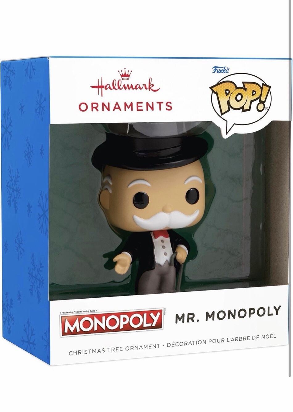 Hallmark Mr. Monopoly Funko Pop Christmas Ornament